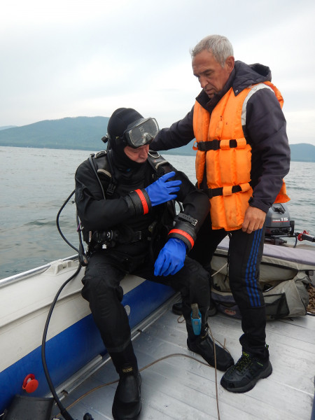 0029 Максимиха, водолазы Ханаев Игорь, Усов Сергей